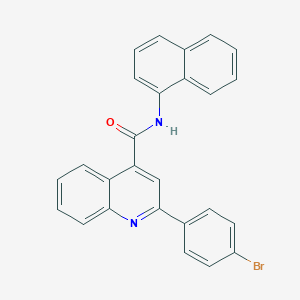 molecular formula C26H17BrN2O B439524 2-(4-bromophenyl)-N-(1-naphthyl)-4-quinolinecarboxamide CAS No. 351189-58-7