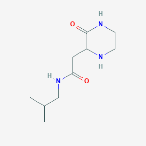 molecular formula C10H19N3O2 B4395254 N-isobutyl-2-(3-oxo-2-piperazinyl)acetamide 