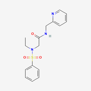 2-(N-ETHYLBENZENESULFONAMIDO)-N-[(PYRIDIN-2-YL)METHYL]ACETAMIDE