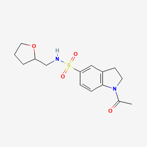molecular formula C15H20N2O4S B4395430 1-acetyl-N-(tetrahydro-2-furanylmethyl)-5-indolinesulfonamide 