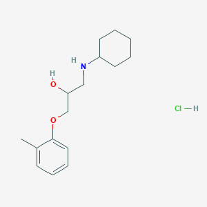 molecular formula C16H26ClNO2 B4395447 1-(cyclohexylamino)-3-(2-methylphenoxy)-2-propanol hydrochloride 