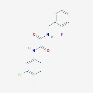 molecular formula C16H14ClFN2O2 B4395464 N-(3-chloro-4-methylphenyl)-N'-(2-fluorobenzyl)ethanediamide 