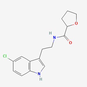 N-[2-(5-chloro-1H-indol-3-yl)ethyl]tetrahydro-2-furancarboxamide