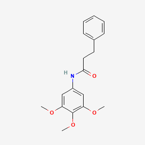 molecular formula C18H21NO4 B4395495 3-phenyl-N-(3,4,5-trimethoxyphenyl)propanamide 