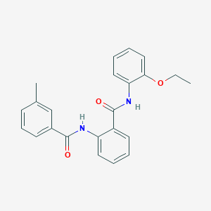 molecular formula C23H22N2O3 B4395500 N-(2-ethoxyphenyl)-2-[(3-methylbenzoyl)amino]benzamide 