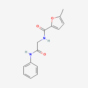 molecular formula C14H14N2O3 B4395544 N-(2-anilino-2-oxoethyl)-5-methyl-2-furamide 