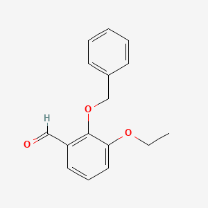 molecular formula C16H16O3 B4395560 2-(benzyloxy)-3-ethoxybenzaldehyde 