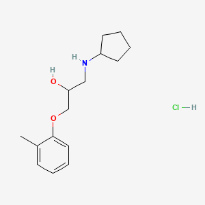 molecular formula C15H24ClNO2 B4395568 1-(cyclopentylamino)-3-(2-methylphenoxy)-2-propanol hydrochloride 