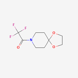 molecular formula C9H12F3NO3 B4395581 8-(trifluoroacetyl)-1,4-dioxa-8-azaspiro[4.5]decane CAS No. 176910-36-4