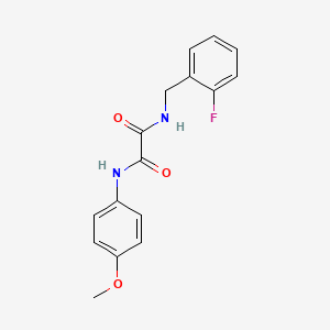 molecular formula C16H15FN2O3 B4395610 N-(2-fluorobenzyl)-N'-(4-methoxyphenyl)ethanediamide 