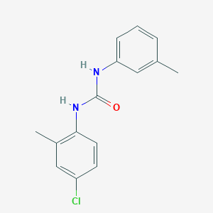 molecular formula C15H15ClN2O B4395637 N-(4-chloro-2-methylphenyl)-N'-(3-methylphenyl)urea 