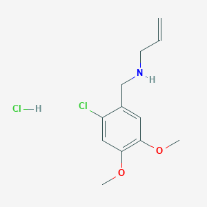 molecular formula C12H17Cl2NO2 B4395688 N-(2-chloro-4,5-dimethoxybenzyl)-2-propen-1-amine hydrochloride CAS No. 1052419-84-7
