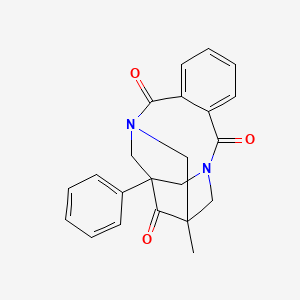 molecular formula C22H20N2O3 B4395689 1-methyl-14-phenyl-3,12-diazatetracyclo[10.3.1.1~3,14~.0~5,10~]heptadeca-5,7,9-triene-4,11,15-trione 