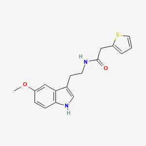 N-[2-(5-methoxy-1H-indol-3-yl)ethyl]-2-(2-thienyl)acetamide