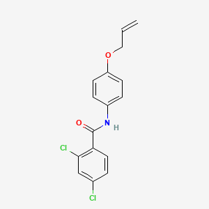 molecular formula C16H13Cl2NO2 B4395716 N-[4-(allyloxy)phenyl]-2,4-dichlorobenzamide 