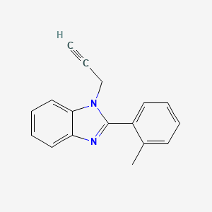 molecular formula C17H14N2 B4395723 2-(2-methylphenyl)-1-(2-propyn-1-yl)-1H-benzimidazole 