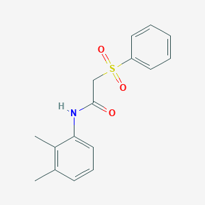 molecular formula C16H17NO3S B4395787 N-(2,3-dimethylphenyl)-2-(phenylsulfonyl)acetamide 