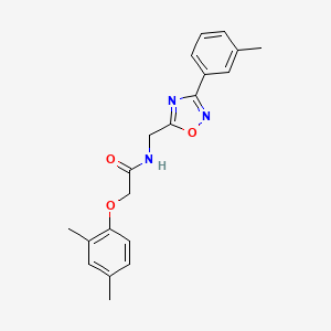 molecular formula C20H21N3O3 B4395804 2-(2,4-dimethylphenoxy)-N-{[3-(3-methylphenyl)-1,2,4-oxadiazol-5-yl]methyl}acetamide 