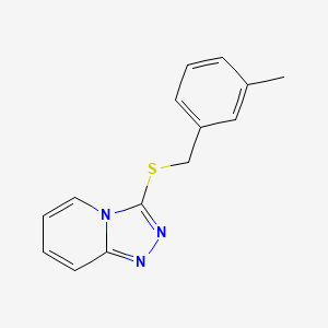 molecular formula C14H13N3S B4395810 3-[(3-methylbenzyl)thio][1,2,4]triazolo[4,3-a]pyridine 
