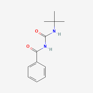 molecular formula C12H16N2O2 B4395859 N-[(tert-butylamino)carbonyl]benzamide CAS No. 39970-08-6