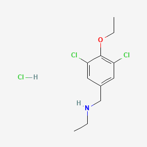 molecular formula C11H16Cl3NO B4395886 N-(3,5-dichloro-4-ethoxybenzyl)ethanamine hydrochloride 