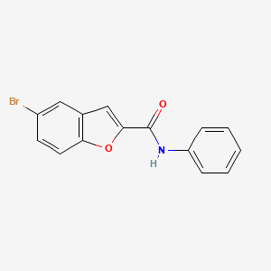 molecular formula C15H10BrNO2 B4395911 5-bromo-N-phenyl-1-benzofuran-2-carboxamide 