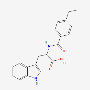 molecular formula C20H20N2O3 B4395932 N-(4-ethylbenzoyl)tryptophan 