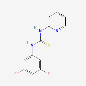 molecular formula C12H9F2N3S B4395961 N-(3,5-difluorophenyl)-N'-2-pyridinylthiourea 