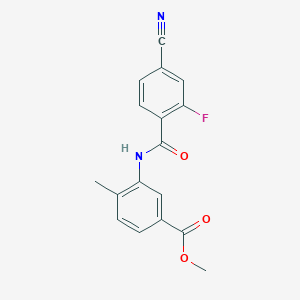 molecular formula C17H13FN2O3 B4396009 methyl 3-[(4-cyano-2-fluorobenzoyl)amino]-4-methylbenzoate 