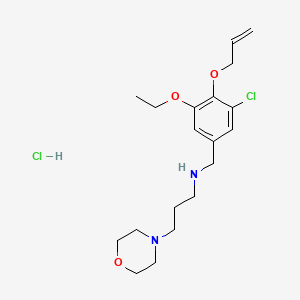 molecular formula C19H30Cl2N2O3 B4396016 N-[4-(allyloxy)-3-chloro-5-ethoxybenzyl]-3-(4-morpholinyl)-1-propanamine hydrochloride 