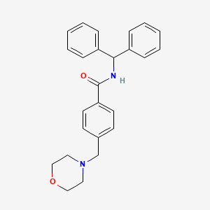 N-(diphenylmethyl)-4-(4-morpholinylmethyl)benzamide