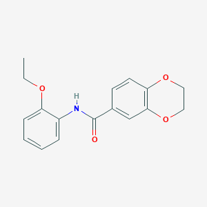 molecular formula C17H17NO4 B4396052 N-(2-ethoxyphenyl)-2,3-dihydro-1,4-benzodioxine-6-carboxamide 