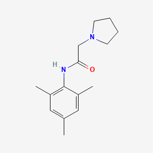 molecular formula C15H22N2O B4396082 N-mesityl-2-(1-pyrrolidinyl)acetamide 