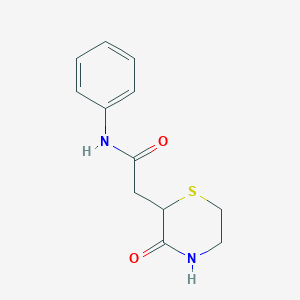2-(3-oxo-2-thiomorpholinyl)-N-phenylacetamide