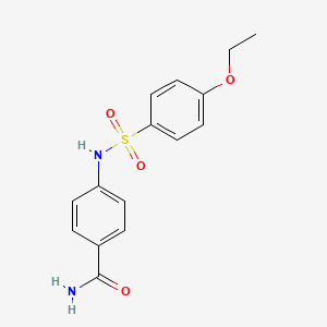 4-{[(4-ethoxyphenyl)sulfonyl]amino}benzamide