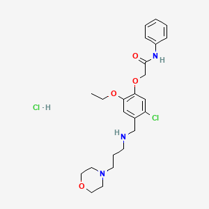 2-[5-chloro-2-ethoxy-4-[(3-morpholin-4-ylpropylamino)methyl]phenoxy]-N-phenylacetamide;hydrochloride