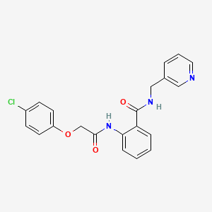 2-{[(4-chlorophenoxy)acetyl]amino}-N-(3-pyridinylmethyl)benzamide