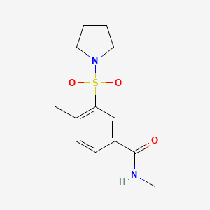 N,4-dimethyl-3-(1-pyrrolidinylsulfonyl)benzamide