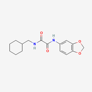 N'-(1,3-benzodioxol-5-yl)-N-(cyclohexylmethyl)oxamide