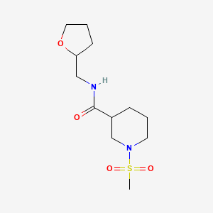 1-(methylsulfonyl)-N-(tetrahydro-2-furanylmethyl)-3-piperidinecarboxamide