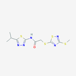 N~1~-(5-ISOPROPYL-1,3,4-THIADIAZOL-2-YL)-2-{[3-(METHYLSULFANYL)-1,2,4-THIADIAZOL-5-YL]SULFANYL}ACETAMIDE