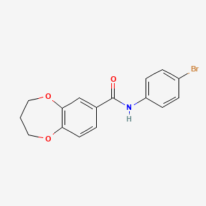 N-(4-bromophenyl)-3,4-dihydro-2H-1,5-benzodioxepine-7-carboxamide