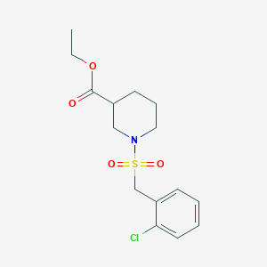 ethyl 1-[(2-chlorobenzyl)sulfonyl]-3-piperidinecarboxylate