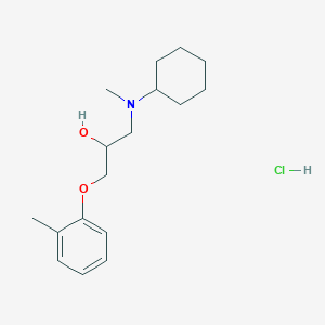 1-[Cyclohexyl(methyl)amino]-3-(2-methylphenoxy)propan-2-ol;hydrochloride