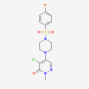 5-{4-[(4-bromophenyl)sulfonyl]piperazin-1-yl}-4-chloro-2-methylpyridazin-3(2H)-one