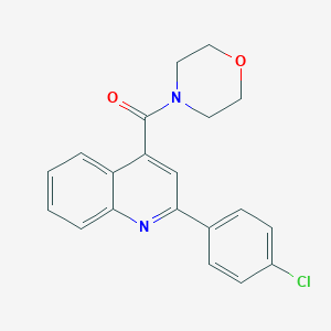molecular formula C20H17ClN2O2 B439657 [2-(4-Chlorophenyl)-4-quinolyl](morpholino)methanone CAS No. 549537-07-7