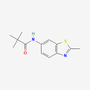 2,2-dimethyl-N-(2-methyl-1,3-benzothiazol-6-yl)propanamide