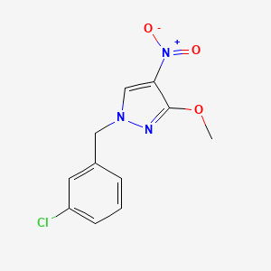 1-(3-chlorobenzyl)-3-methoxy-4-nitro-1H-pyrazole