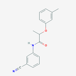 N-(3-cyanophenyl)-2-(3-methylphenoxy)propanamide