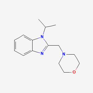 2-[(MORPHOLIN-4-YL)METHYL]-1-(PROPAN-2-YL)-1H-1,3-BENZODIAZOLE